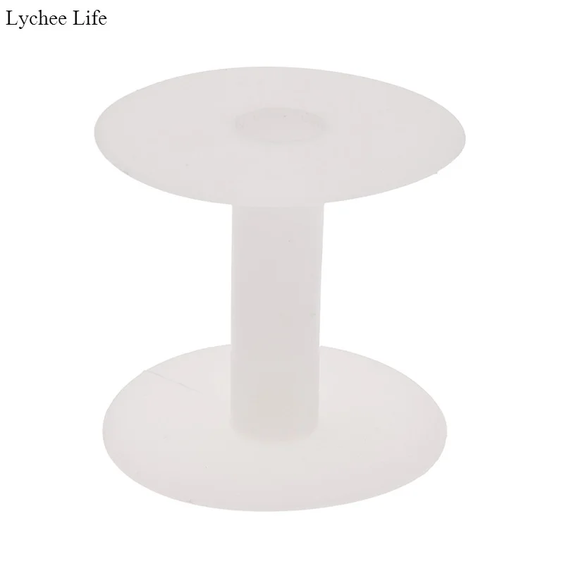 

Lychee Life Plastic Empty Thread Spools Cylinder Reels Ribbon Organizer DIY Handmade Sewing Tools Accessories