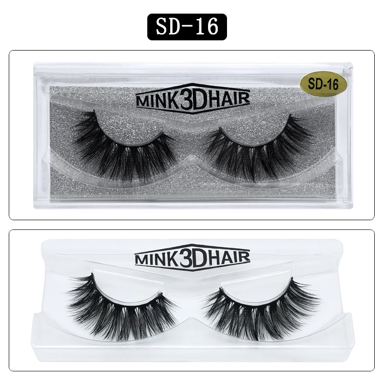

3D Mink Lashes Eyelash Extension 100% Handmade Thick Volume Long False Lash Makeup Giltter Packing