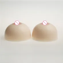 1800 г/пара силиконовая форма груди круглый силиконовый бюстгалтер Трансвестит транссексуал Реалистичная искусственная грудь белый/бежевый/коричневый