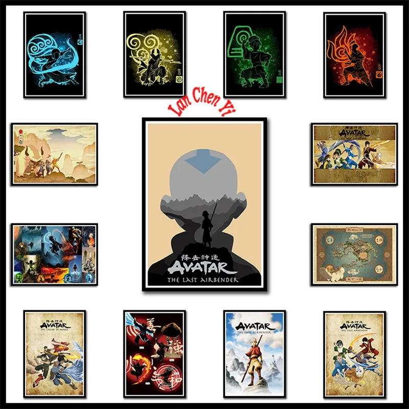 

Avatar The Last Airbender White Coated Paper posters Pictures For Room Decoration Home Poster Frameless