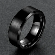 So men кольцо мужское черное керамическое кольцо матовый любовь Обручальное кольцо Обручальные кольца модные мужские ювелирные изделия Gilft Bague Homme 8 мм/6 мм/4 мм