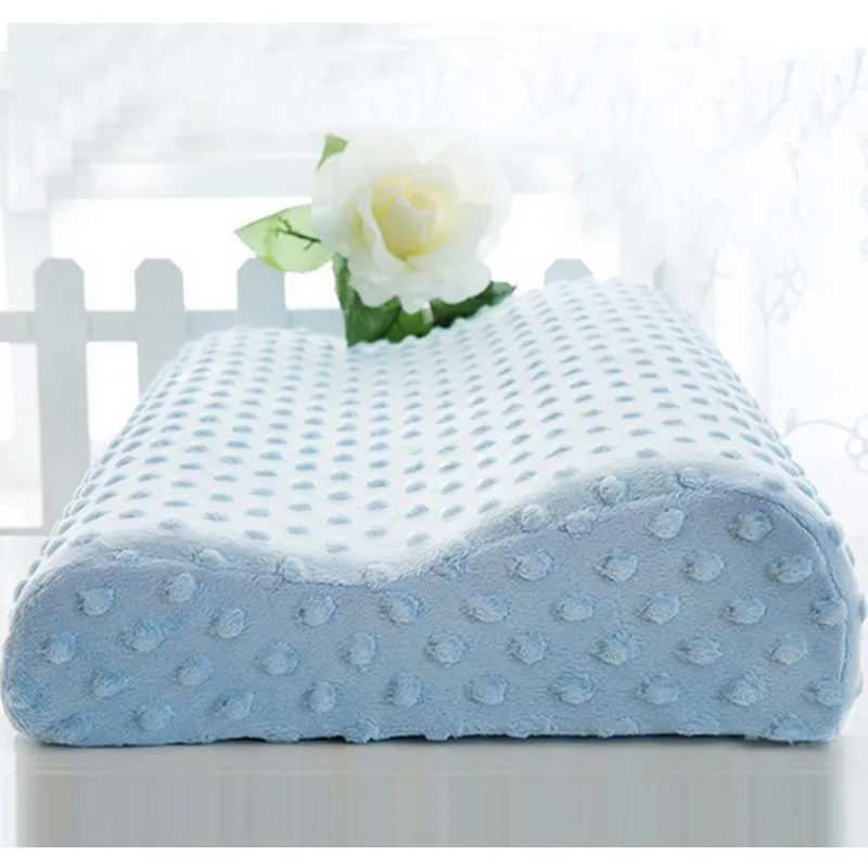 Домашний текстиль современный окрашенный нетканый медленный отскок ортопедическая латексная подушка для шеи постельные принадлежности шейный уход за здоровьем 5