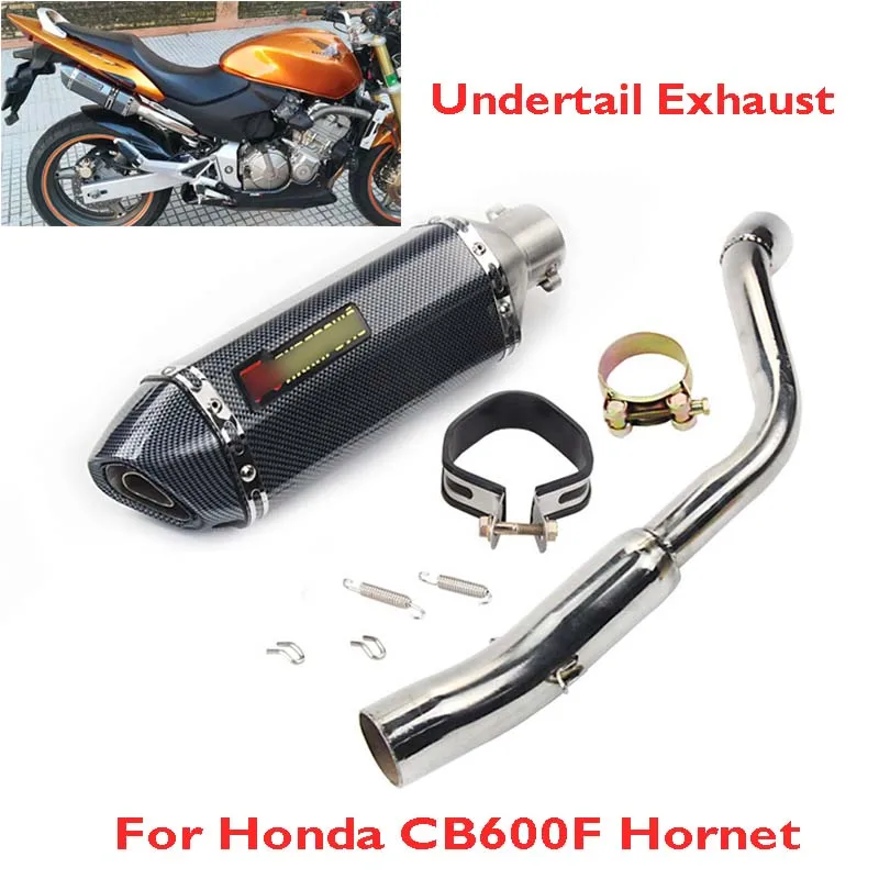 

CB600F Hornet Slip on Motorcycle Exhaust System Silencer Tail Muffler Link Connect Tube Whole Set for Honda CB600F Hornet