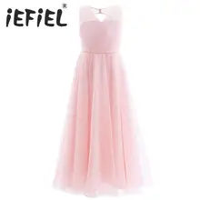 Белое кружевное платье с цветочным узором для девочек, пышное свадебное платье, детское Элегантное летнее платье принцессы с фатиновой юбкой для подружки невесты