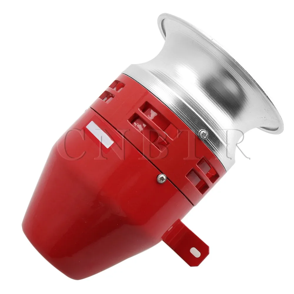 

CNBTR DC12V Metal Red MS-390 125dB Industrial Super Sound Blower Alarm Sound Motor Siren Signal Transit Accessory