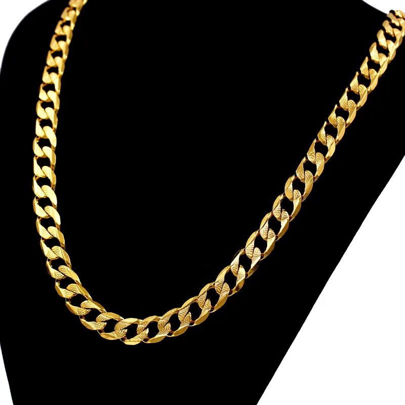 Hip Hop Chunky Long Gold Chain For Men 12MM Gold Color Vintage Necklace Mens Chain Jewelry Colar ...