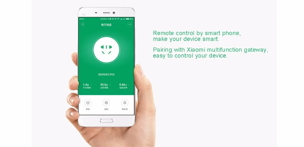 Xiao mi jia умная розетка ZigBee/wifi версия приложения дистанционное управление таймер Обнаружение мощности работа с mi jia mi home APP