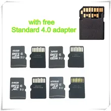 Реальная емкость! 16 ГБ 32 ГБ, 64 ГБ и 128 ГБ Micro SD SDHC SDXC карты C10 U1 TF карты памяти с card Adapter4.0 UHS-II, высокая Скорость карты