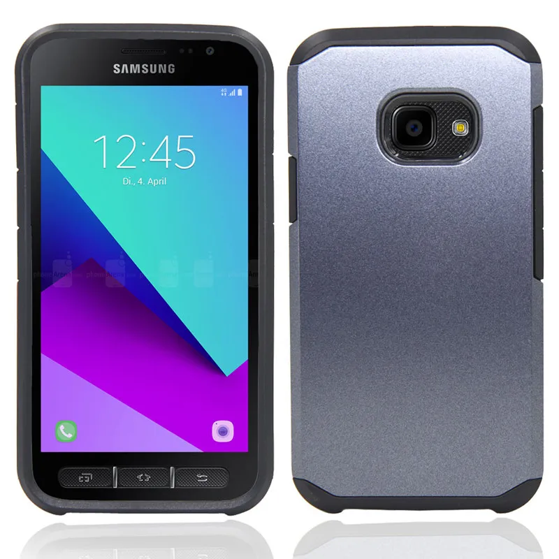 Чехол для samsung Galaxy X 4, двухслойный Гибридный защитный чехол, ударопрочный ТПУ+ жесткий чехол для samsung Galaxy Xcover 4 G390F - Цвет: slate blue