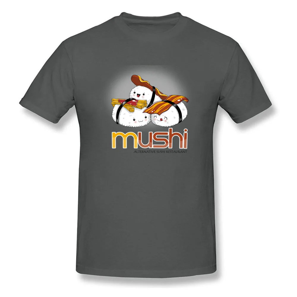 100% Cotton Men Short Sleeve Mushi T-shirts Custom Tops Shirt Graphic Camisa Crew Neck Clothing Shirt Free Shipping Mushi carbon