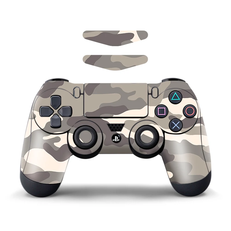 Gray Camo Данные лягушка камуфляж наклейки для sony Playstation 4 игровой контроллер кожи для PS4 PS4 Pro тонкий светодиодный светильник наклейки - Цвет: Gray Camo