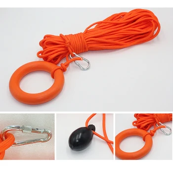 Water Buoyant Floating Ring Float Buoy Safety Life Saving Rope Non-slip Surface Floating Rings for Swimming Canoeing Kayaking 1