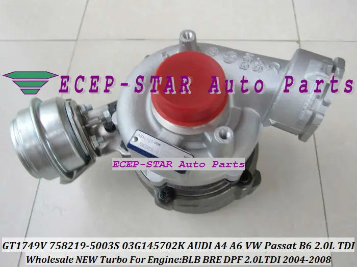 Бесплатная доставка GT1749V 758219 758219-0003 758219-0002 03G145702F турбо для AUDI A4 B7 A6 C6VW Passat B6 05- BRE BRF