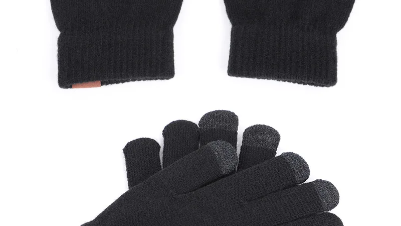 6 цветов, брендовые вязаные перчатки для мужчин и женщин, теплые рукавицы плюс бархатные утолщенные перчатки для сенсорных экранов, шерстяные кашемировые унисекс