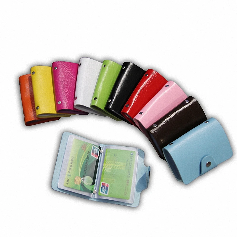 24 Slots Credit Cards Men And Women Pu Leather Credit Card Holder ID