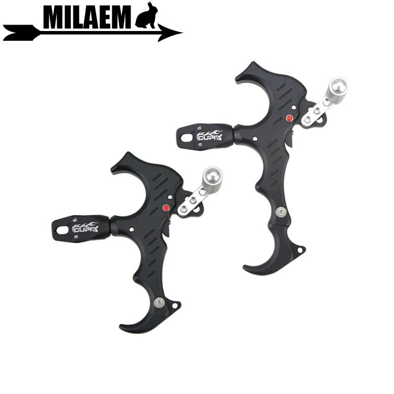 

Archery Bow Release Aid 3/4 Fingers Automatic Thumb Release 360 Degree Swivel Brake Caliper Compound Bow Shooting Accessories