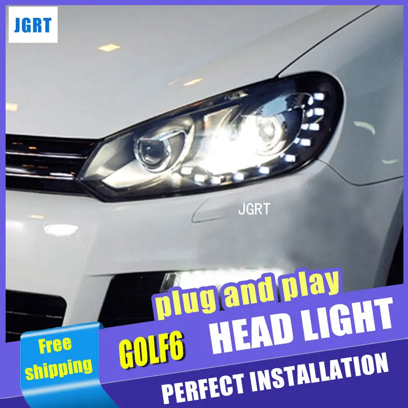 Car Styling for VW Golf6 LED Headlight assembly for Golf 6 Headlights