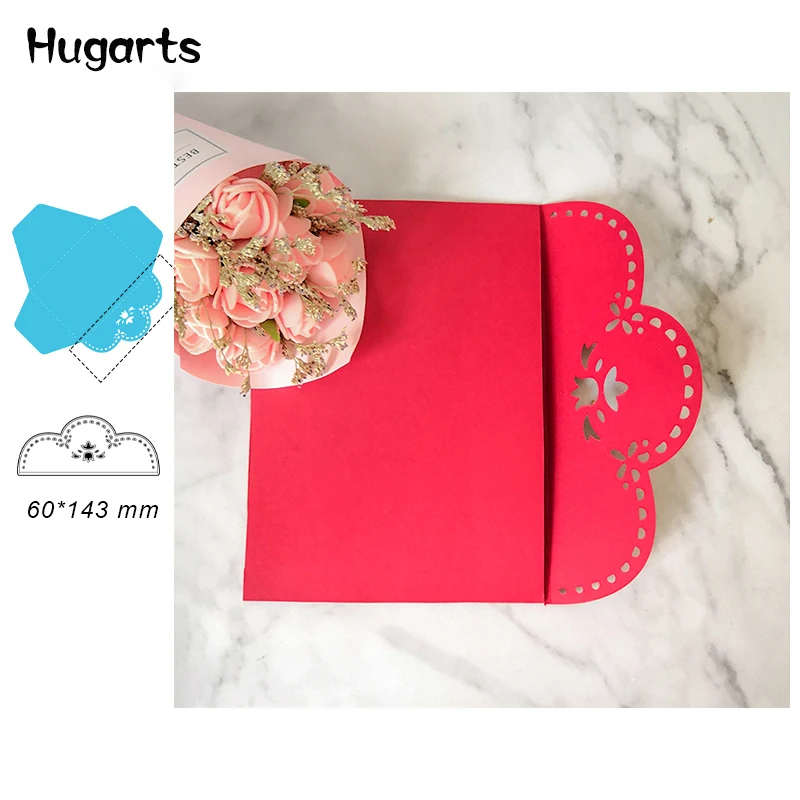  Big Size Rose Wedding Invitation Envelope Metal Cutting Die New 2019 for Scrapbooking Craft Die Cut - 33051010146