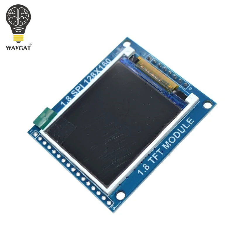 WAVGAT 1,8 дюймов серийный SPI TFT ЖК-модуль дисплей с адаптером PCB IC 128x160 точечная матрица 3,3 V 5V IO Inerface Cmmpatible lcd 1602