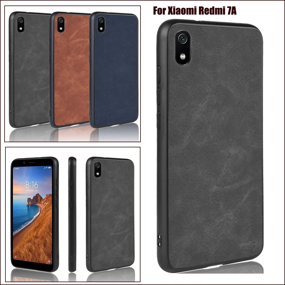 

High Quality Ultra Thin Leather Case Cover Shield For Xiaomi Redmi 7A