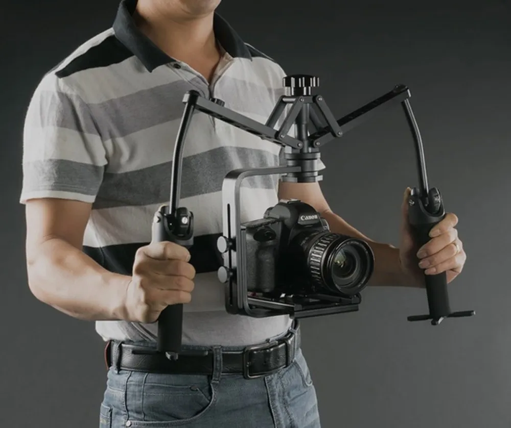 ShipeeKin カメラグリップ スタビライザー 手振れ 軽減 1 4インチネジ付き ラバーグリップ 一眼レフ ミラーレス デジカメ ビデオ