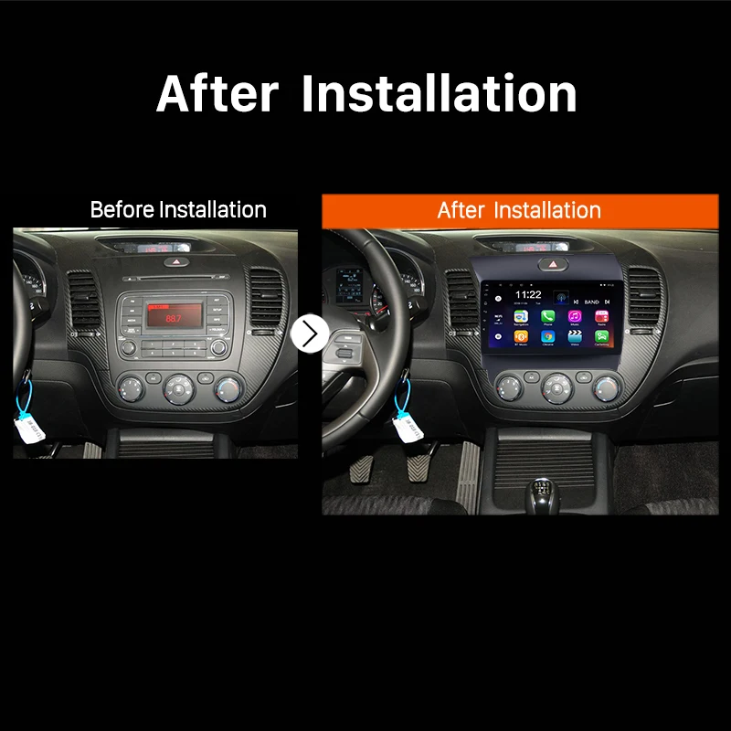 Excellent Seicane 9" Android 8.1 Car Radio Head Unit Player GPS Navigation for 2013 2014 2015 2016 KIA CERATO K3 FORTE With SWC 5