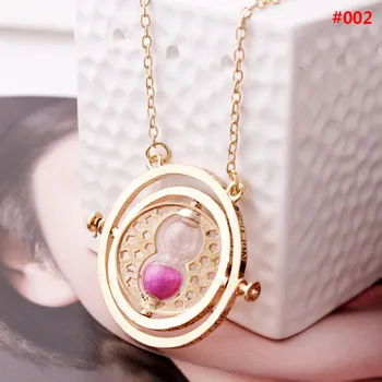 

New Arrival 7 colors Gold Time Turner Necklace Hermione Granger wholesale free shipping