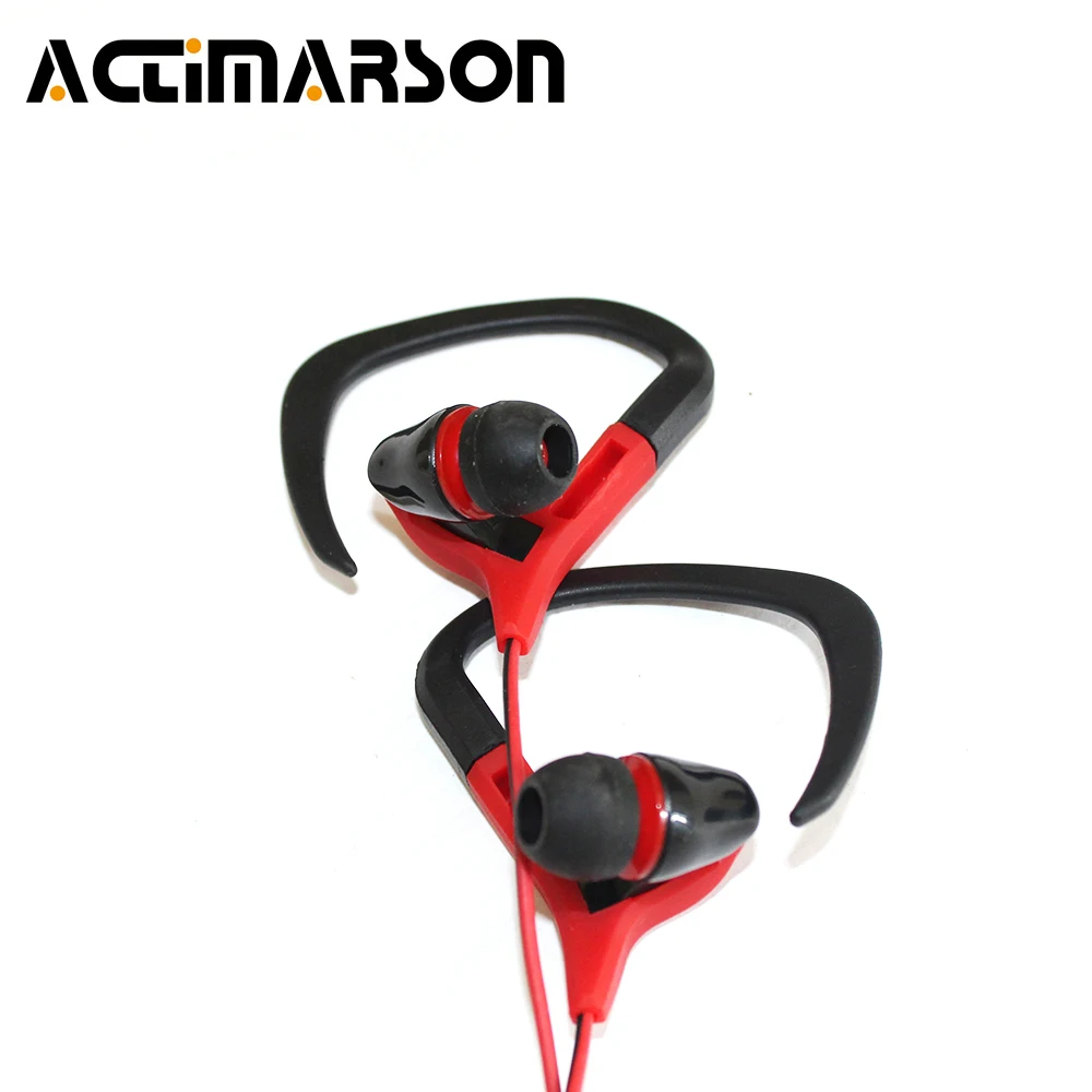 Actimarson Ear Hook Sport Headphone Wired Stereo Bass Earphone Running