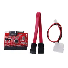 IDE to SATA Serial-ATA двусторонний HDD адаптер конвертер карта ATA 100/133 кабель питания
