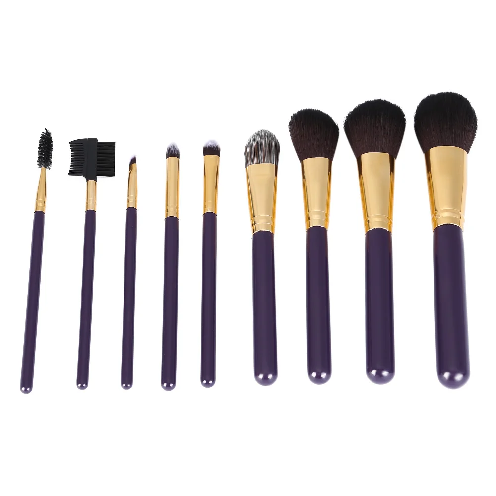 

10pcs Professional Makeup Brushes Tools Soft Hair Eyebrow Lip Powder Foundation Face Lip Eyeliner Cosmetic Brush Set