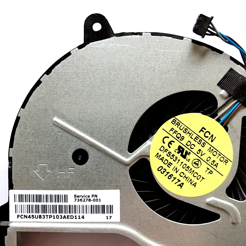 Новый охлаждающий вентилятор для ноутбука HP Pavilion 15 N210TX N210sy N210TU n210us|Охлаждающие