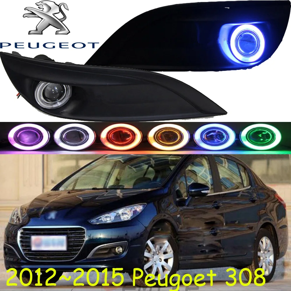 Buy 1set 20122015y car bumper head light for Peugeot