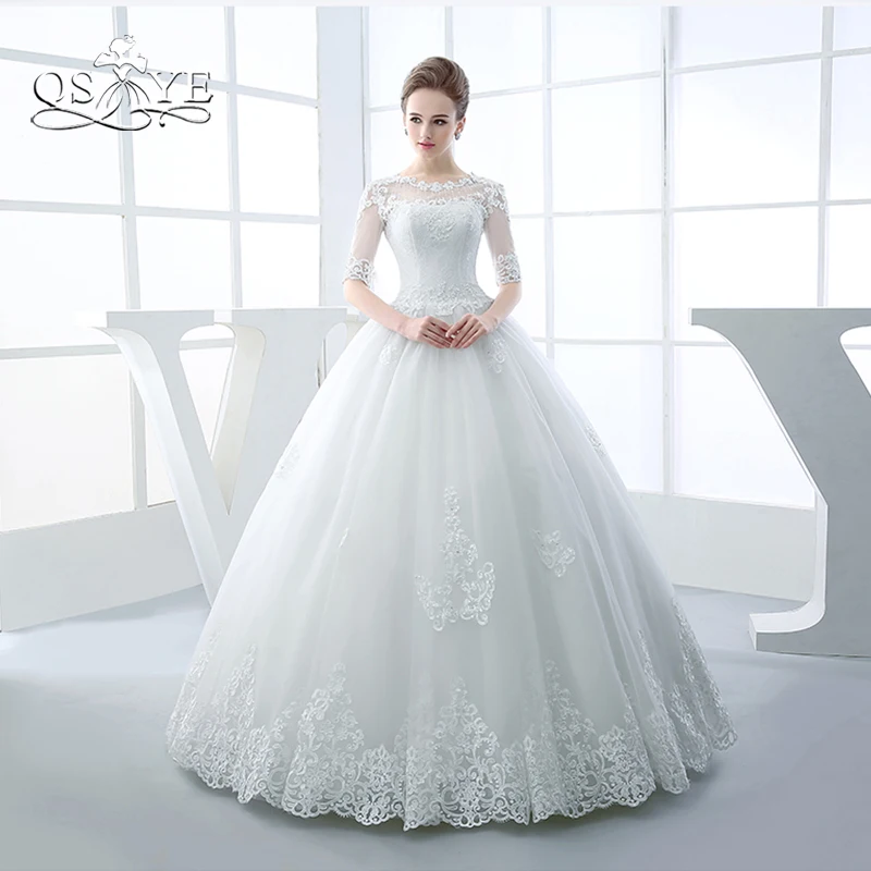 Vestidos бальное платье свадебные платья 2018 элегантное Прозрачное с вырезом