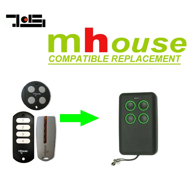 2pcs MHouse GTX4, GTX4C,TX4 garage door compatible remote control opener rolling code free shipping 2pcs MHouse GTX4, GTX4C,TX4 garage door compatible remote control opener rolling code free shipping