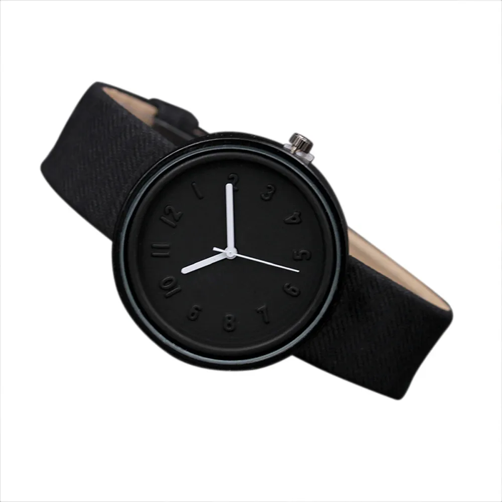 

Candy color Fashion Numer simple watches women's quartz wristwatches women casual Black children's watch ladies wrist watch #XTN