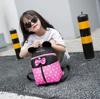

New fashion children's school bag kindergarten 3-6 years old boys girls backpack cute kids baby mini Mickey cartoon schoolbags