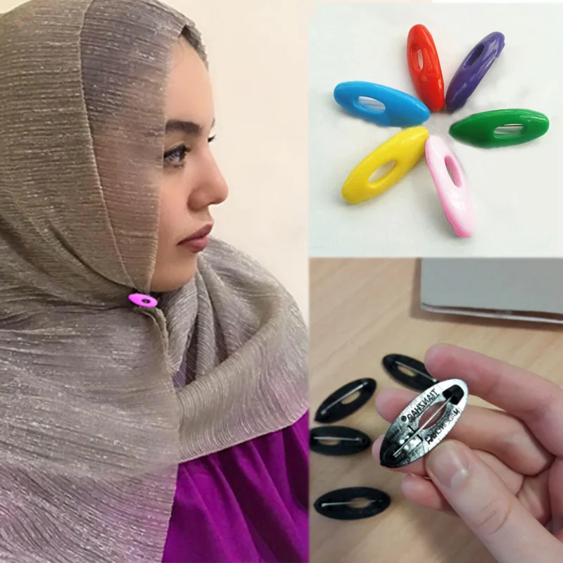 

Sale 6PCS/Pack 2018 Limited Round Enamel Muslim Pin Redive Jewelry Brooch Exquisite Graceful Muslim Clothing Accessories
