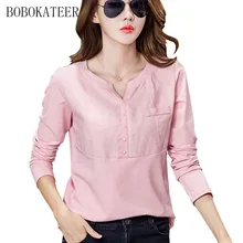 BOBOKATEER slim white plus casual size cotton t shirt haut women V-neck shirts 2020 summer t-shirts funny
