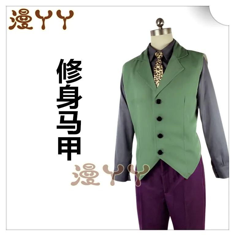 Batman DC Comic Dark Knight Joker cosplay Costume Batman Joker Suit Outfits Halloween Cosplay Costu
