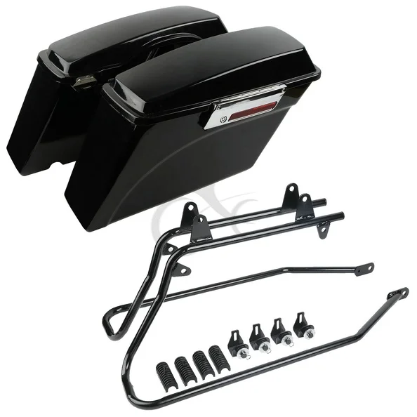 ABS Motorrad Seitenkoffer Sattel Taschen W/Conversion Klammern Montage