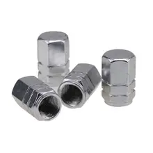 DEDC 4Pcs Metal Car Wheel Tire Valve Stem Cap Air Cover Titanium Spare Tire Cover Fit Motorcycle Cars Tyre Stem Air Caps