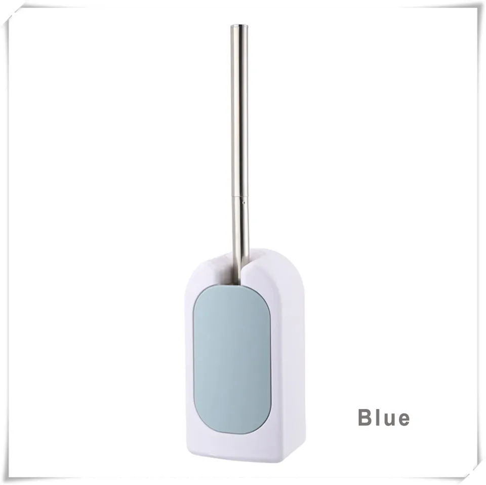toilet brush set b blue