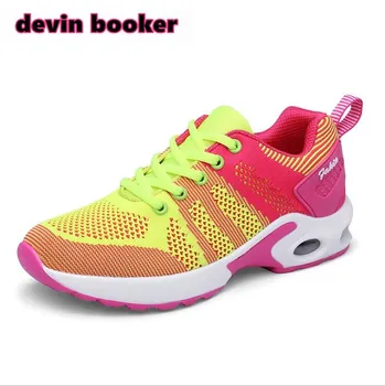 

New listing hot sale Spring and summer women Flying line Breathable running shoes sports shoes DA118