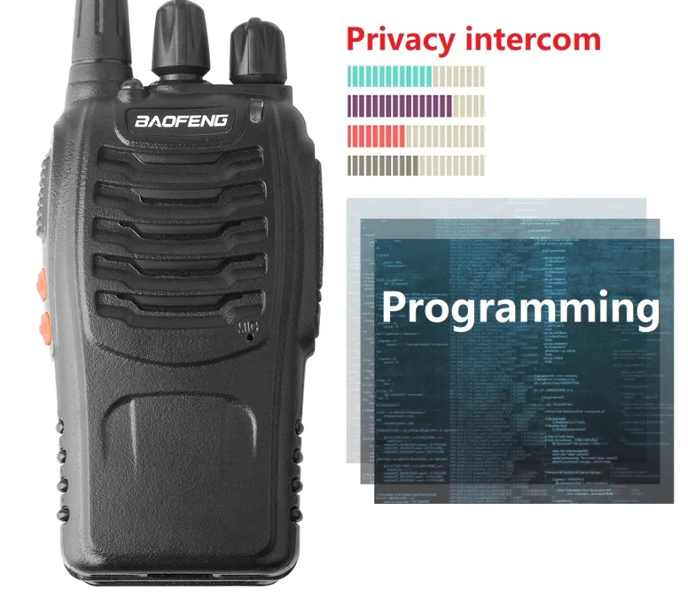 Портативная рация Baofeng 2 шт. 16 каналов двусторонняя bf 888s UHF 400 470 МГц
