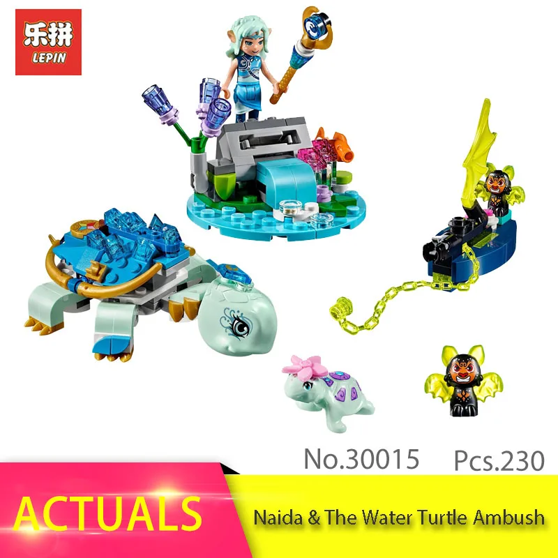 

30015 230pcs Elves Series The Naida & The Water Turtle Ambush Model Building Block Brick Toys For Children Gift 41191