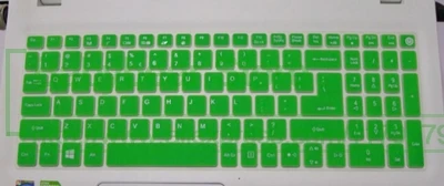green Силиконовый чехол для клавиатуры протектор для acer Aspire F5-552G F15 F5-571 F5-571G F5-571Tg F5-571T K50-10 15 15,6 дюймов - Цвет: green