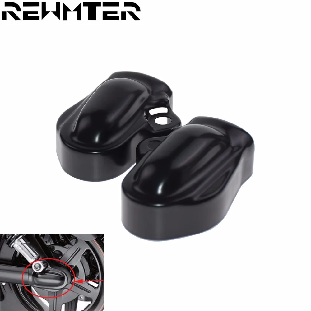 Motorcycle Black Rear Axle Cover Guard Swing Arm Cover Kit For Harley