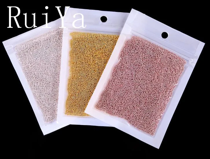 50g/Bag 1mm Rose Gold Silver Nail Art Metal Caviar Beads 3D DIY Mini Round studs charm Jewelry Decoration Manicure | Красота и