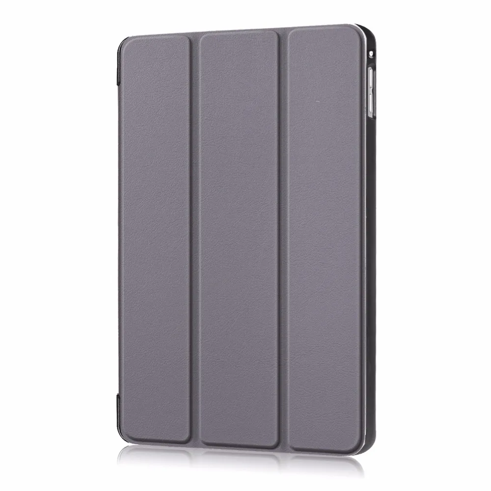 50 шт./лот Advanced Three fold Solid color Тонкий кожаный кошелек чехол для Apple iPad mini 4 5 защитный чехол