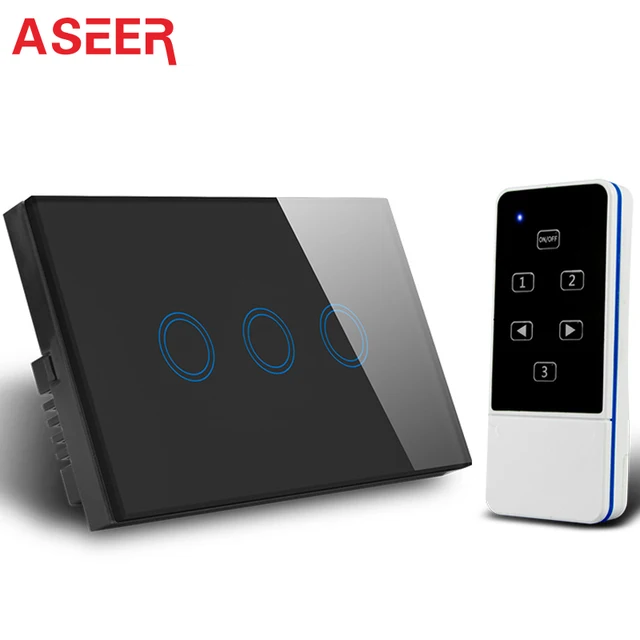 Smart Light Switch >> Us 24 99 50 Off Smart Home 3 Gang Wireless Light Switch 1000w Rf 433mhz Remote Switch Us Au Standard Black Crystal Glass Touch Wall Switch 220v In Smart Light Switch >> Us 24 99 50 Off Smart Home 3 Gang Wireless Light Switch 1000w Rf 433mhz Remote Switch Us Au Standard Black Crystal Glass Touch Wall Switch 220v In